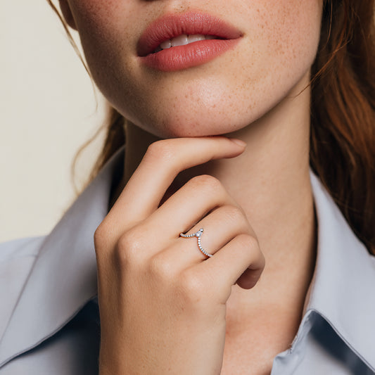 Simple Triangle Thin Ring S925 Silver Rhodium Plated – Anchor