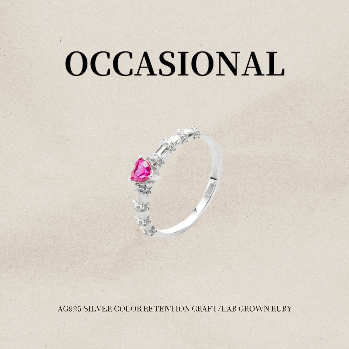 Dancing Love Thin Ring S925 Silver