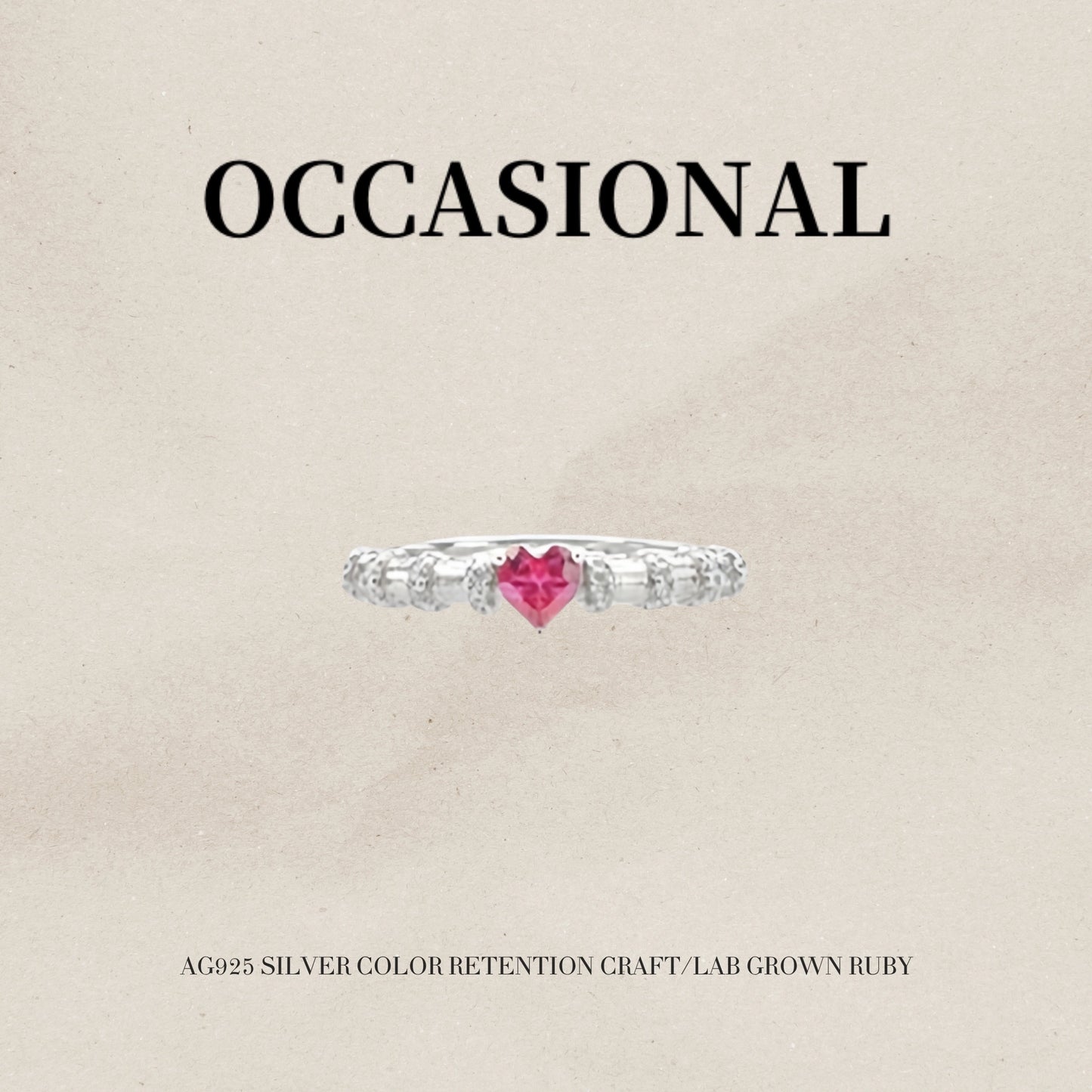 Dancing Love Thin Ring S925 Silver