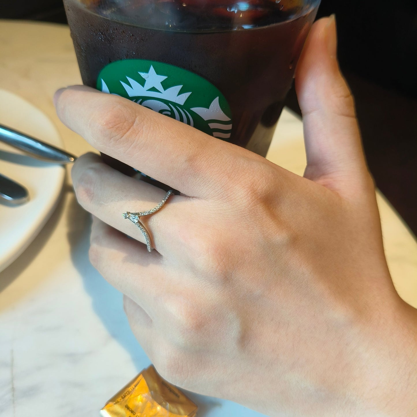 Simple Triangle Thin Ring S925 Silver Rhodium Plated – Anchor