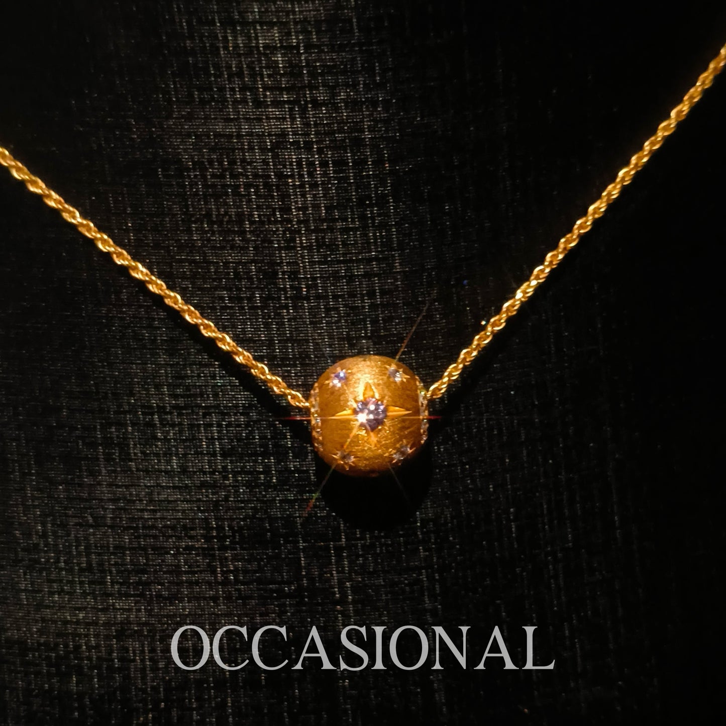 Ball Pendant Necklace S925 Silver Gold Plated - Galaxy Cube