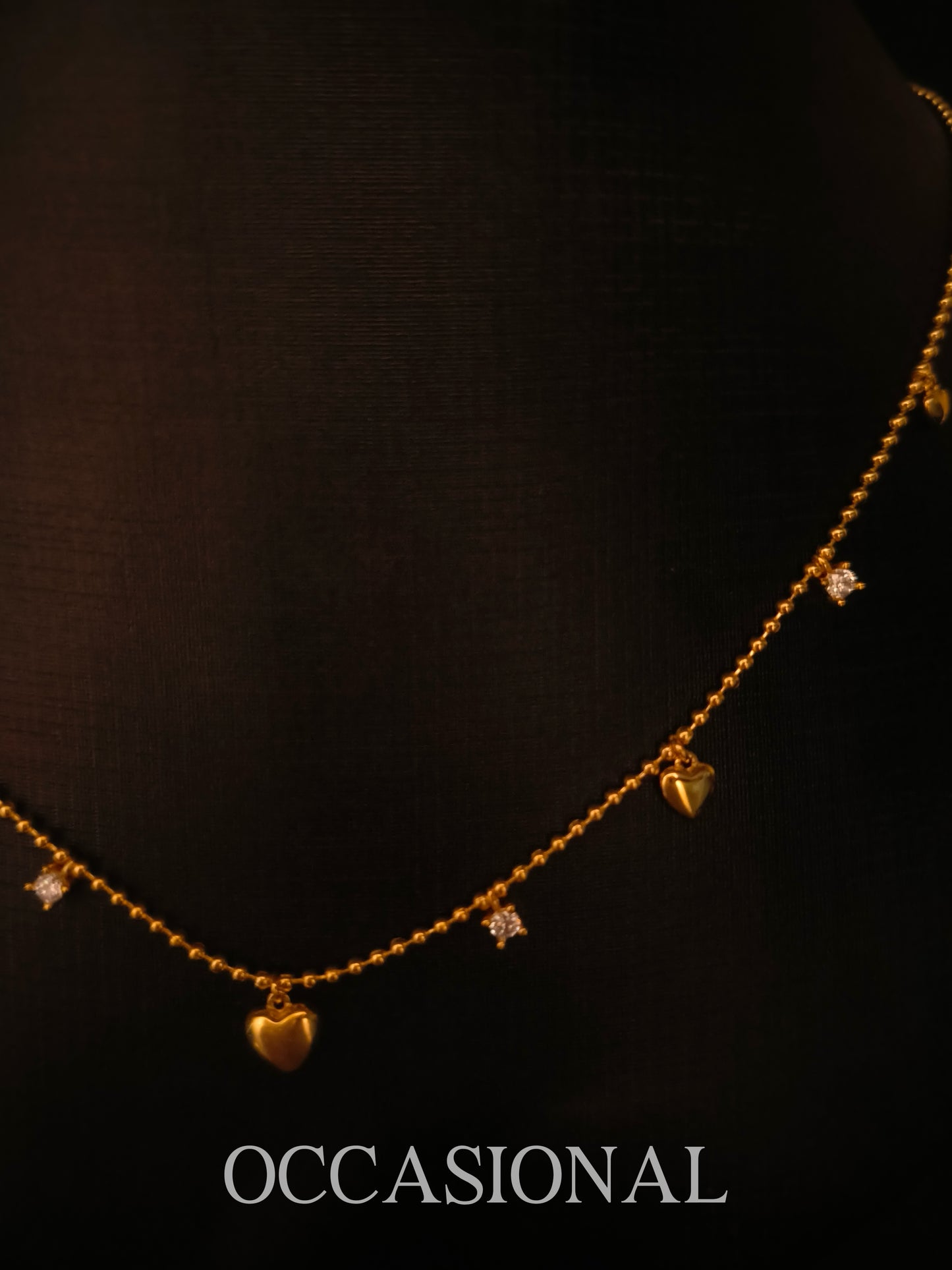 Love Pendant Necklace S925 Silver Gold Plated - Geometry