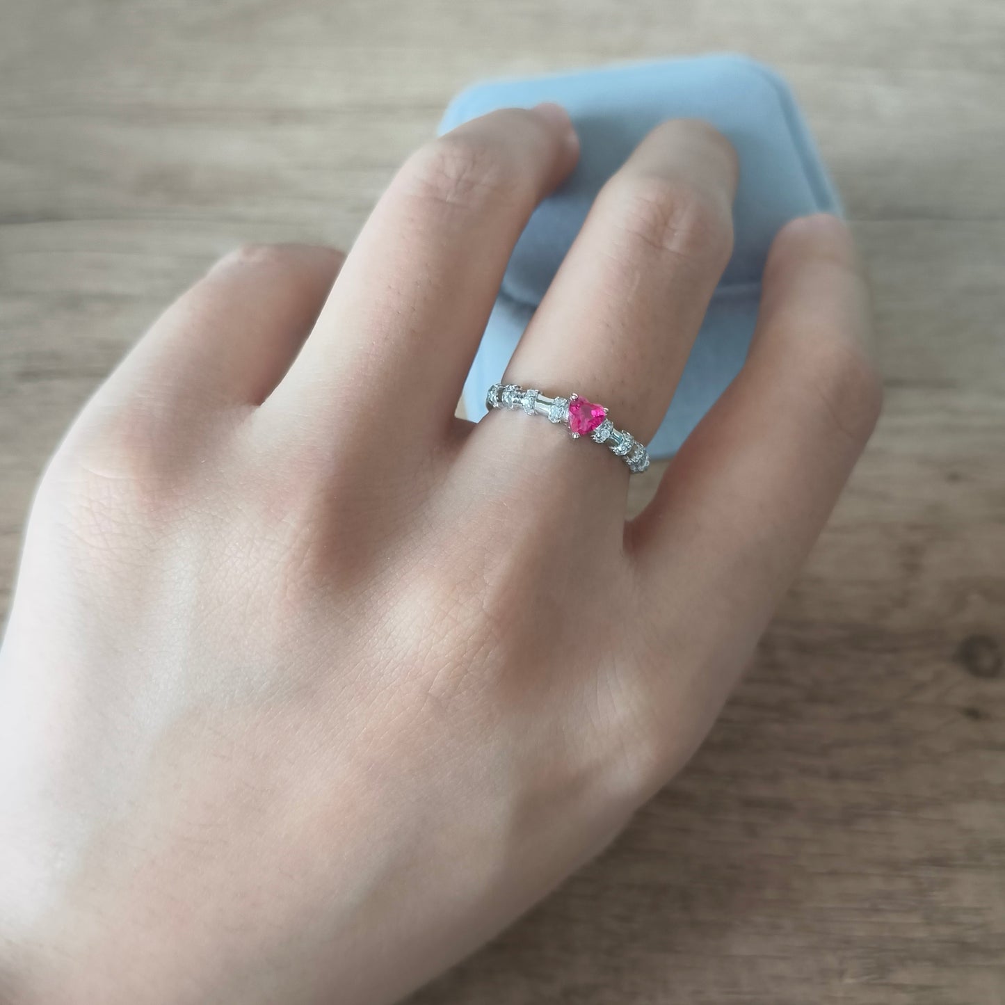 Dancing Love Thin Ring S925 Silver