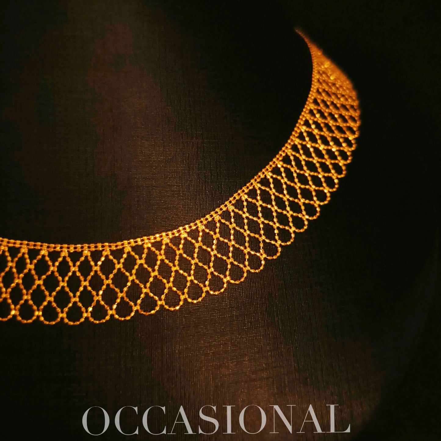 Vintage Mesh Necklace S925 Silver Gold Plated - Silk