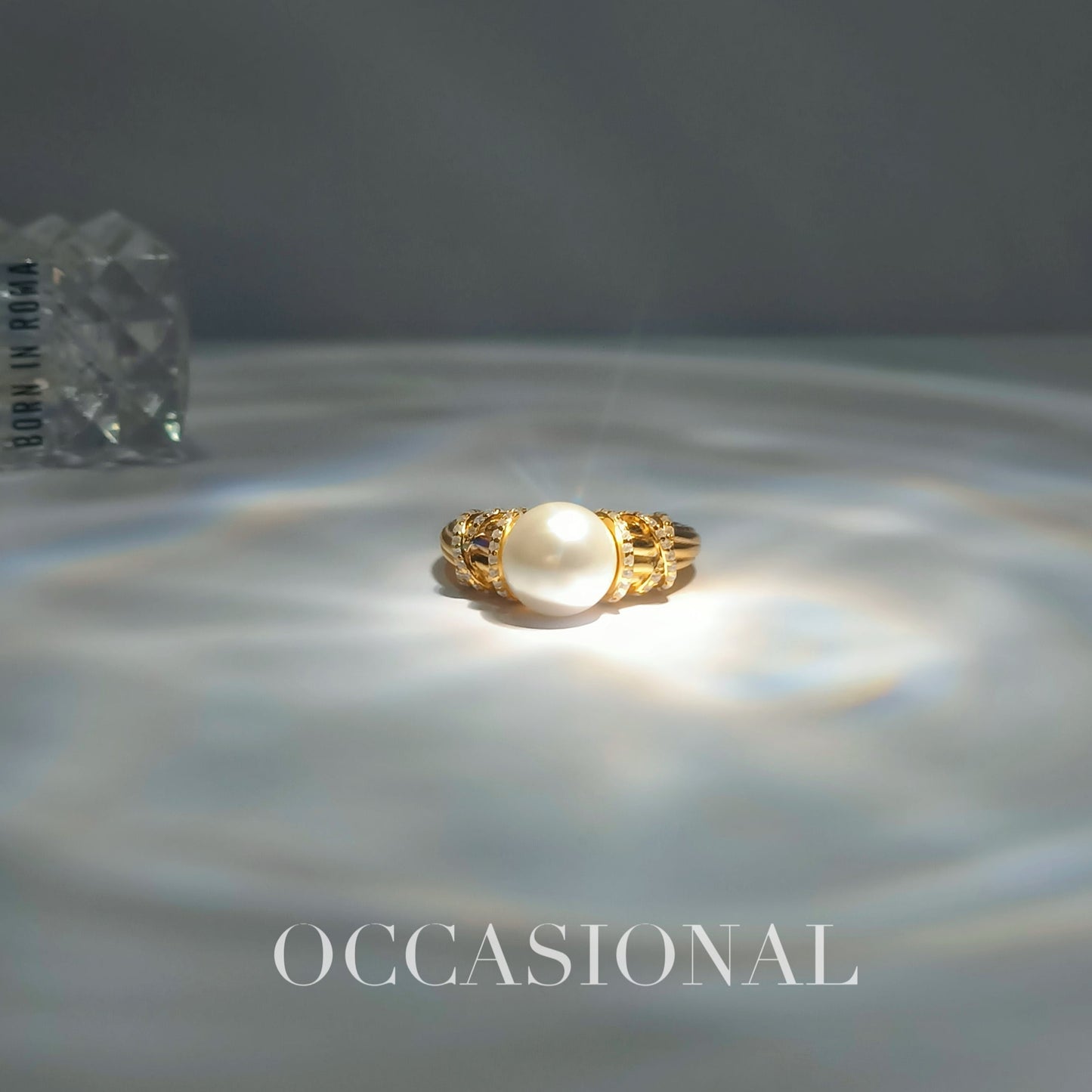 Highlight Bead Ring S925 Silver Gold Plated – Ocean