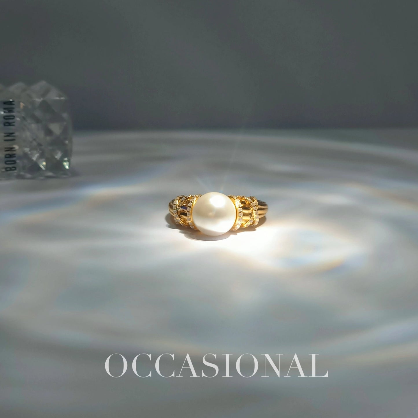 Highlight Bead Ring S925 Silver Gold Plated – Ocean