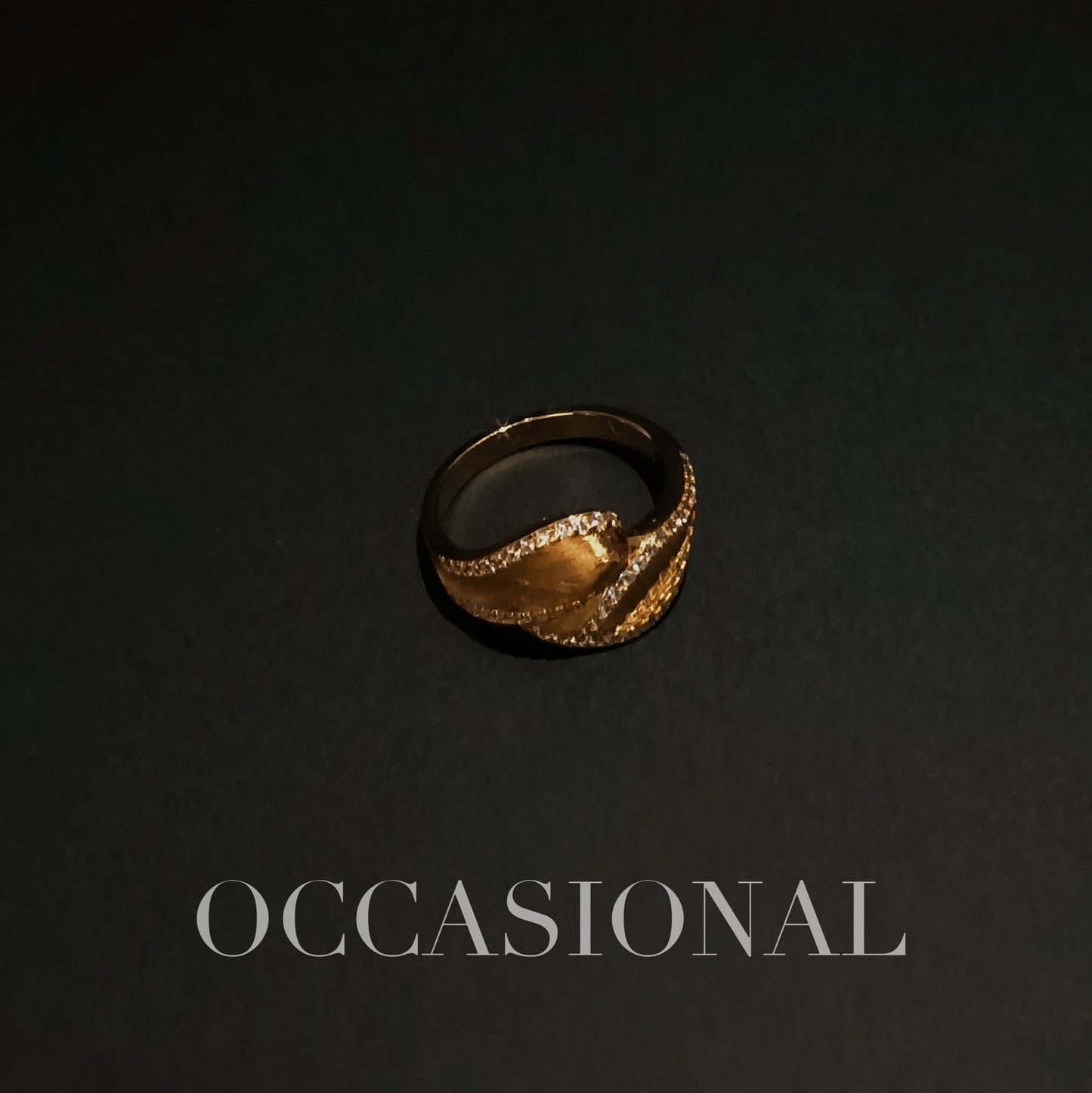 Brushed Embrace Ring - Spear and Shield