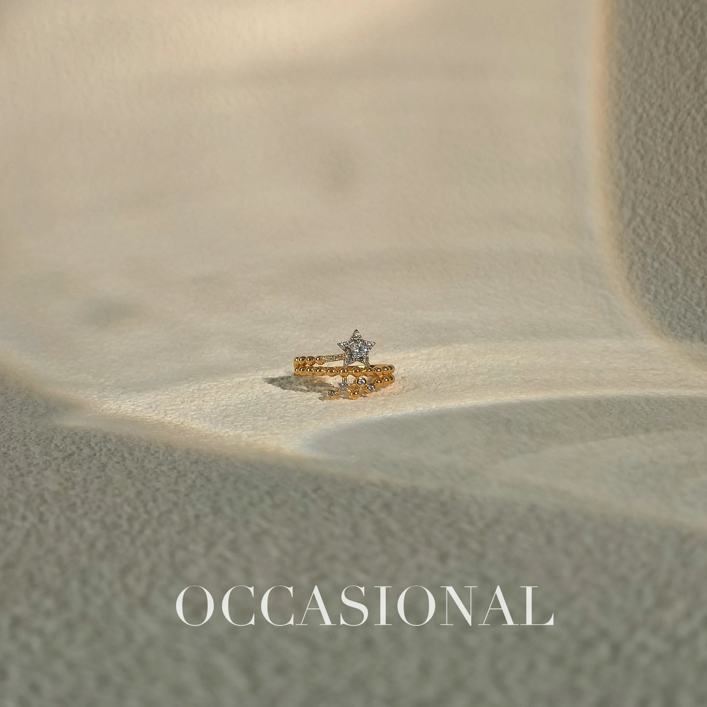 Three-layer Round Bead Ring S925 Silver – Star