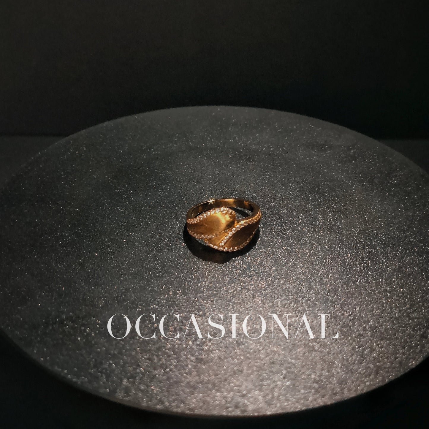 Brushed Embrace Ring - Spear and Shield