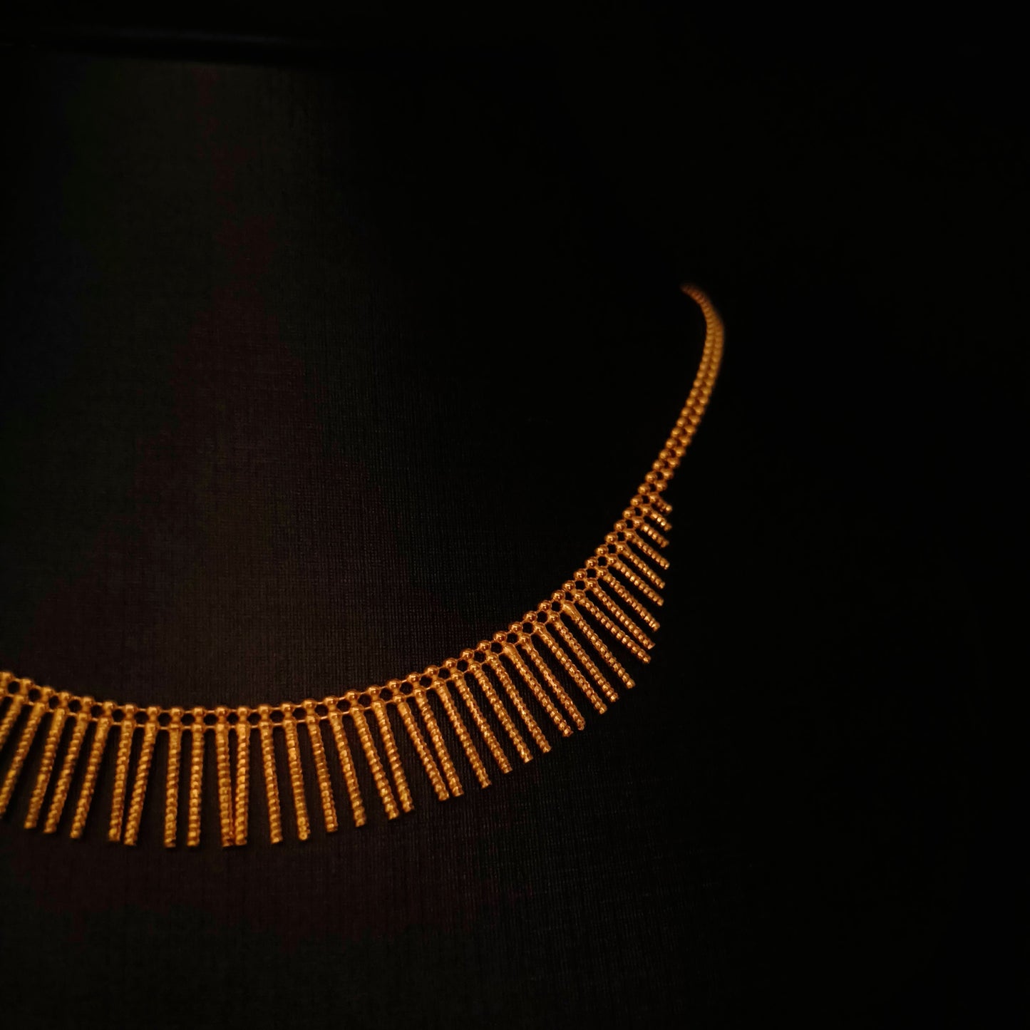 Tassel Necklace S925 Silver Gold Plated - Feather Silk