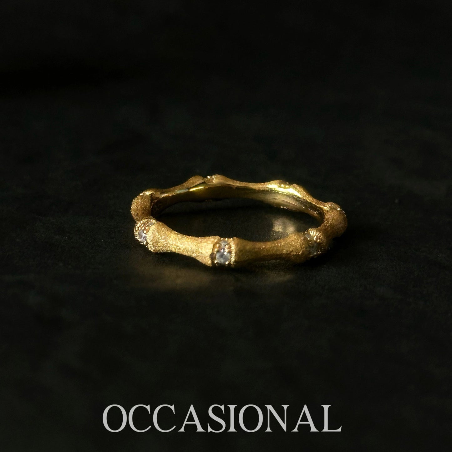 Warm Bamboo Ring S925 Silver Gold Plated - Lucky Bamboo