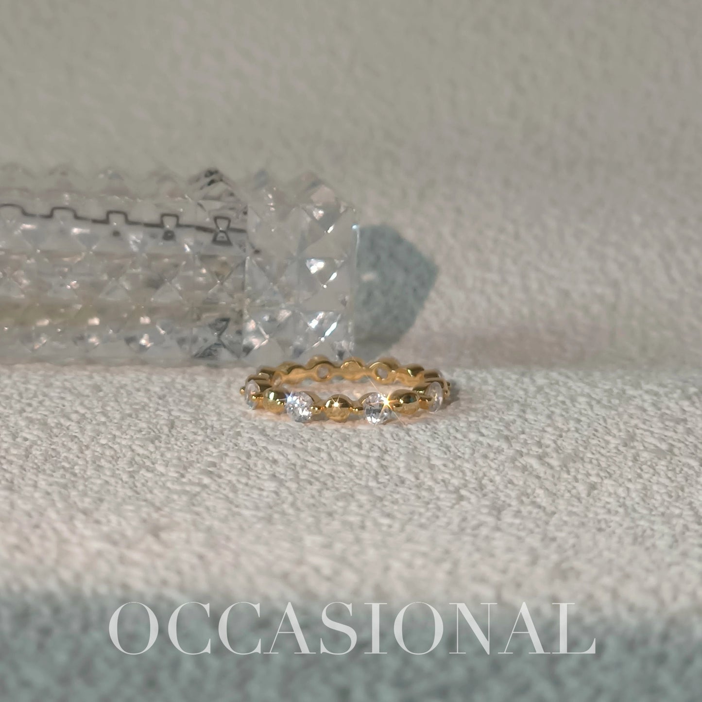 Round Bead Ring S925 Silver Gold Plated - Small Perfection