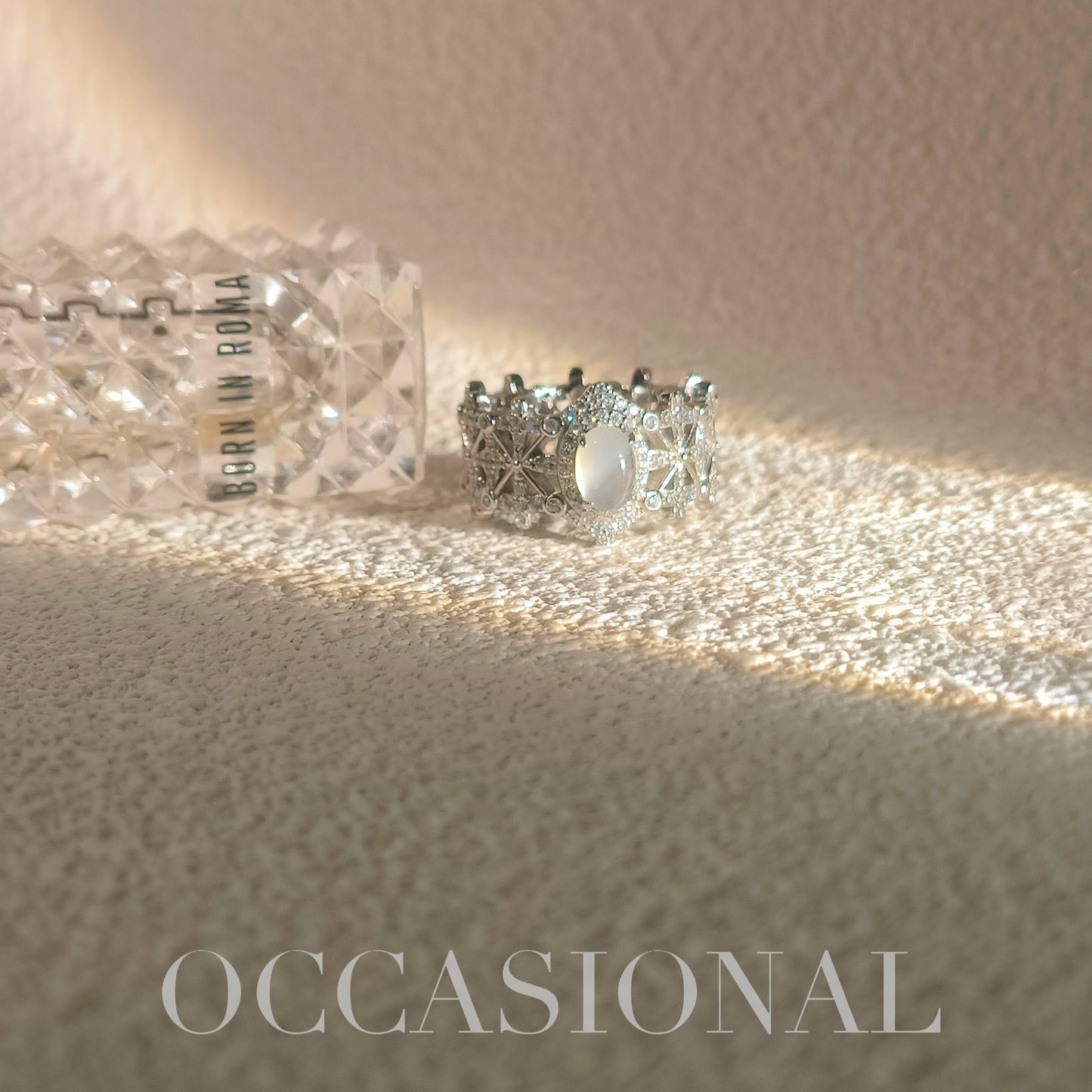 Wide Hollow Ring S925 Silver Rhodium Plated – Snowflake