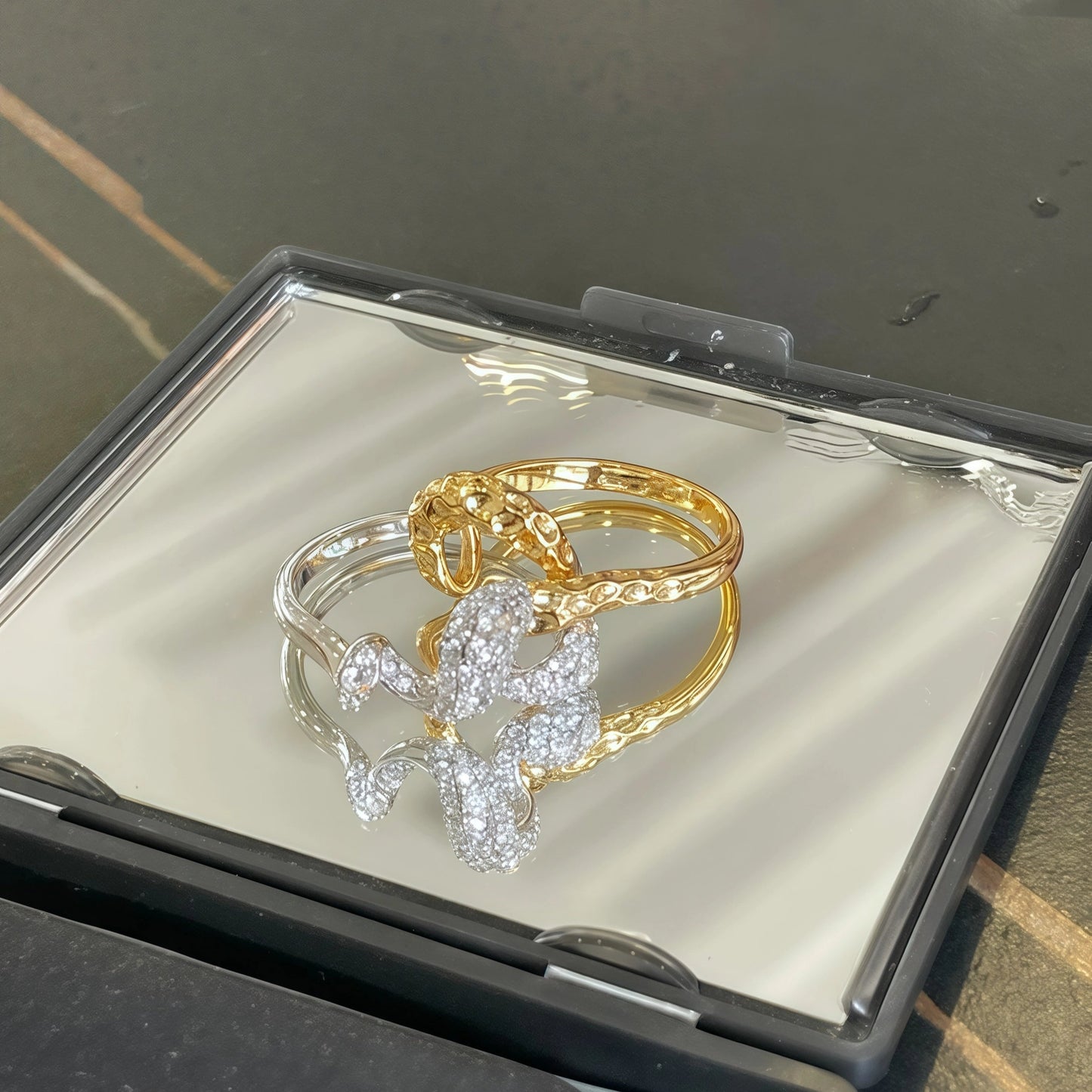 Two-tone Stacking Ring S925 Silver - Resistor