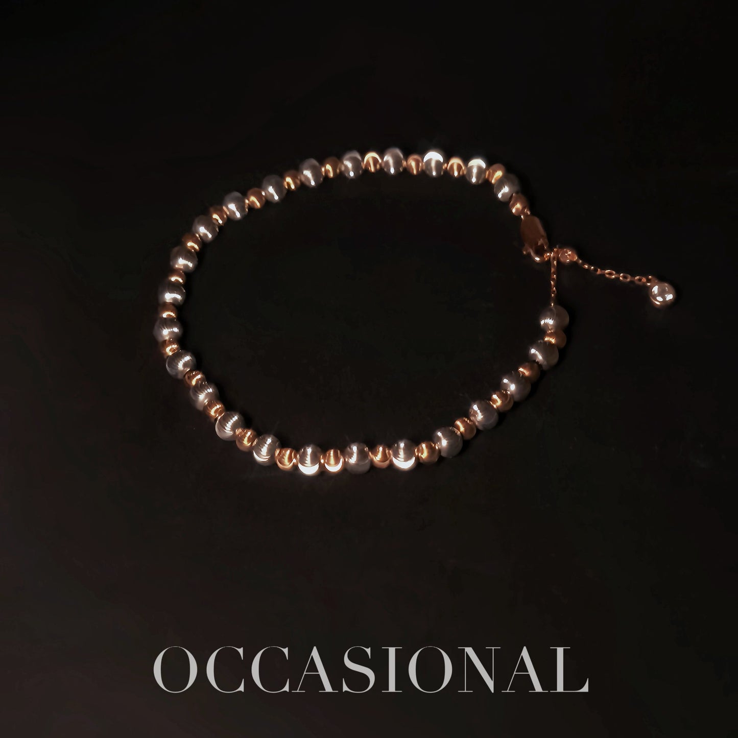 Two-color Ball Bracelet S925 Silver - Light Track