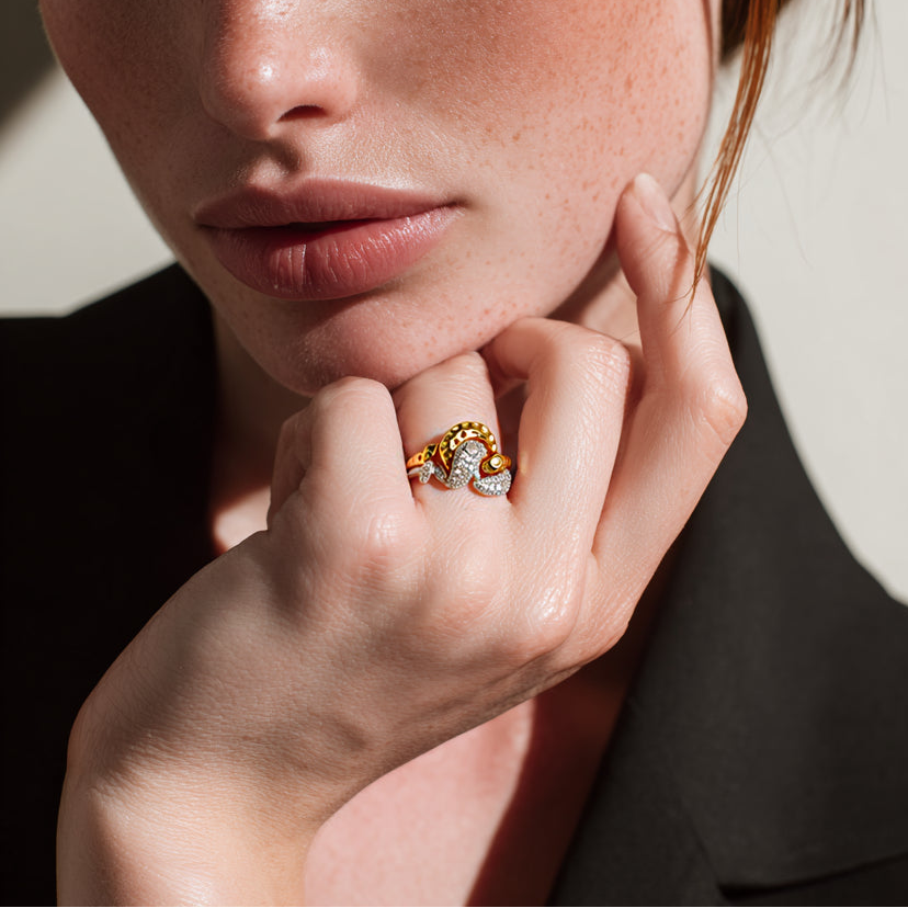 Two-tone Stacking Ring S925 Silver - Resistor