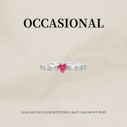 Dancing Love Thin Ring S925 Silver