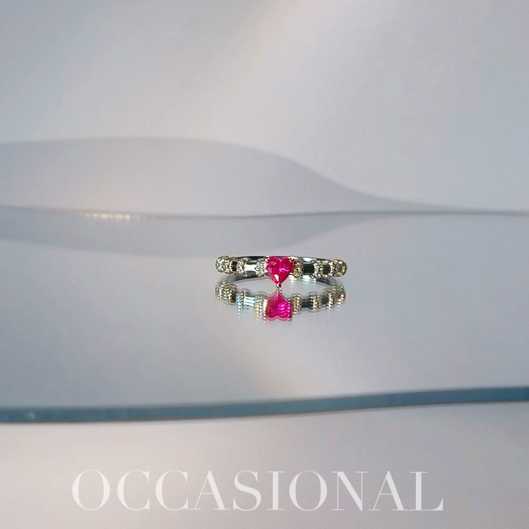 Dancing Love Thin Ring S925 Silver