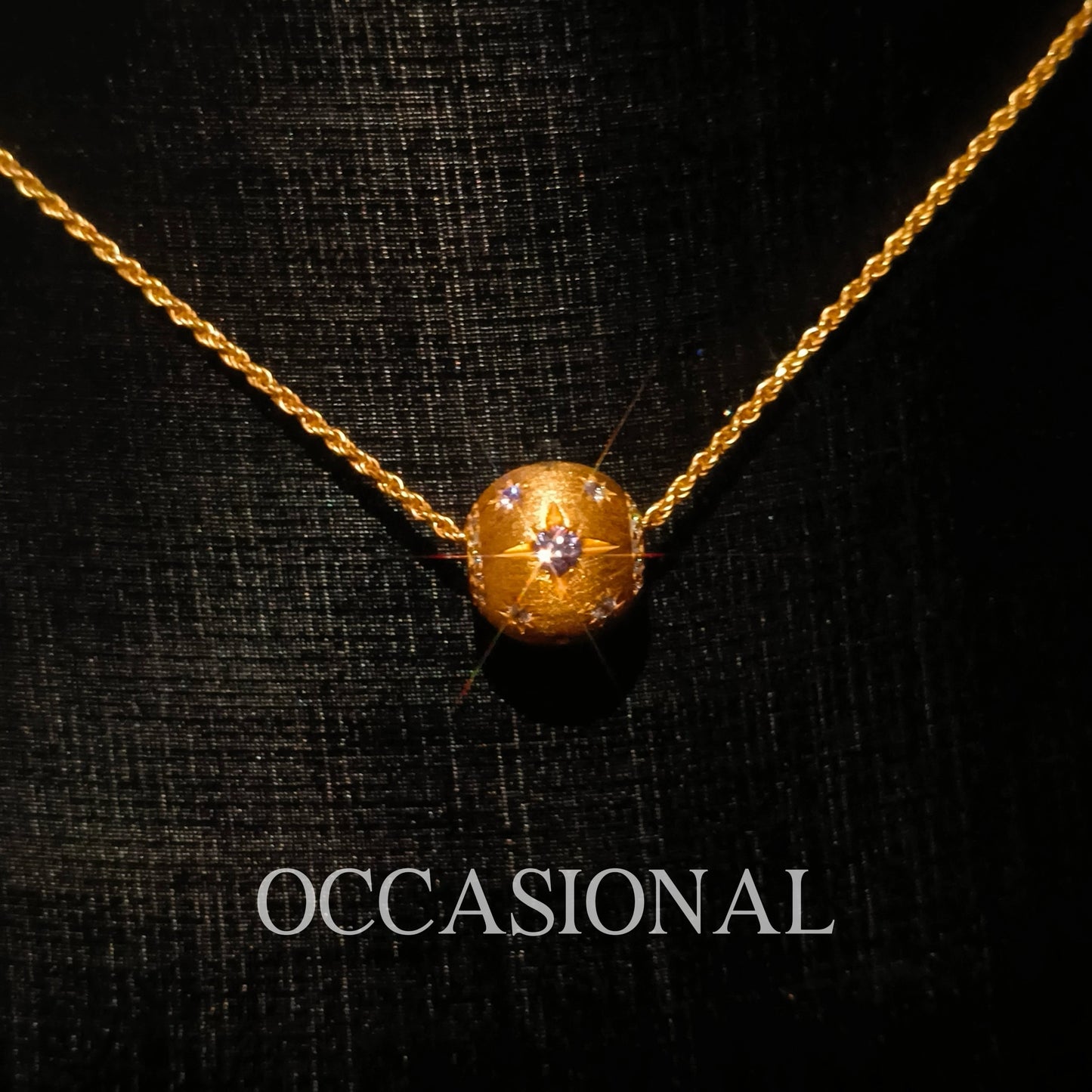 Ball Pendant Necklace S925 Silver Gold Plated - Galaxy Cube