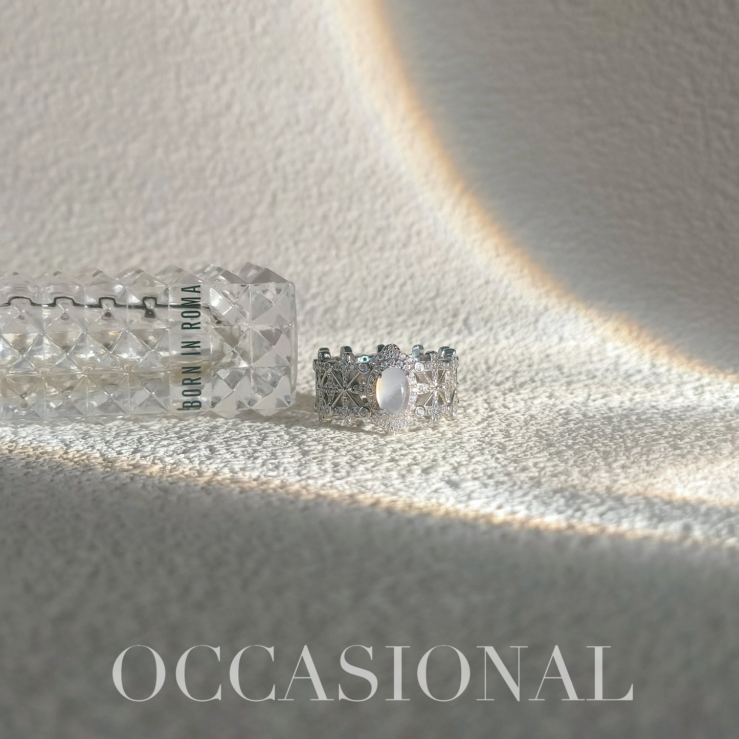 Wide Hollow Ring S925 Silver Rhodium Plated – Snowflake