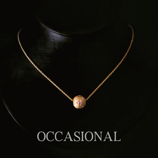 Ball Pendant Necklace S925 Silver Gold Plated - Galaxy Cube