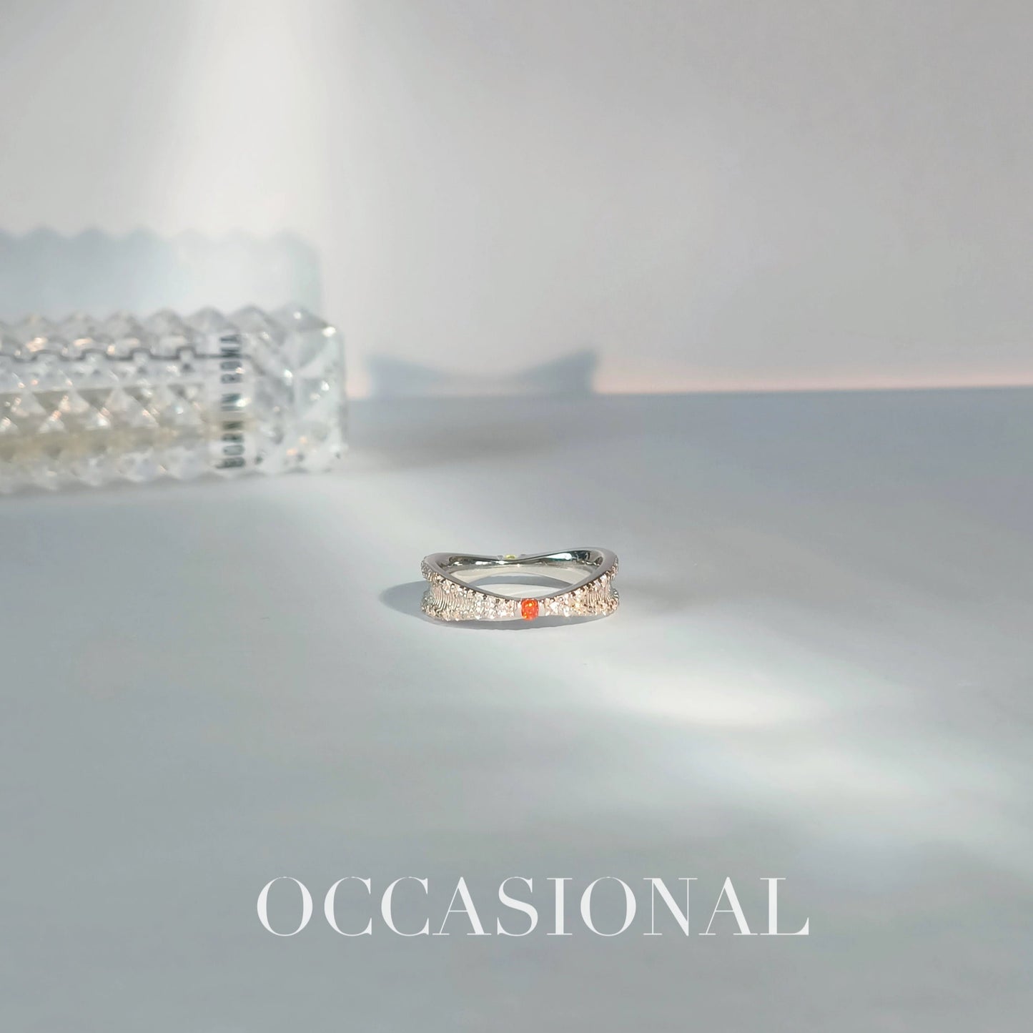 Double-sided curved ring S925 silver – Twins