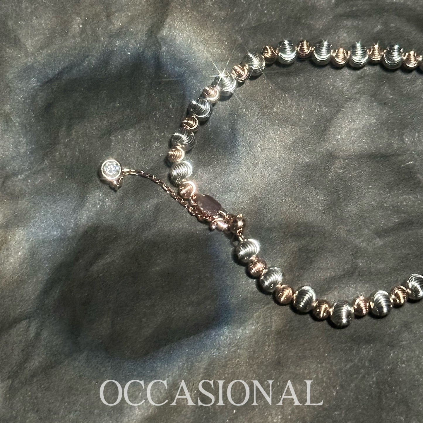 Two-color Ball Bracelet S925 Silver - Light Track