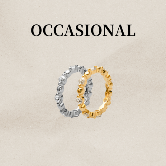 Two-tone Combination Round Bead Ring S925 Silver - Small Perfection