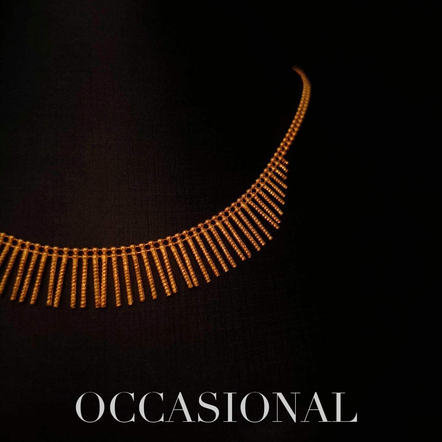 Tassel Necklace S925 Silver Gold Plated - Feather Silk