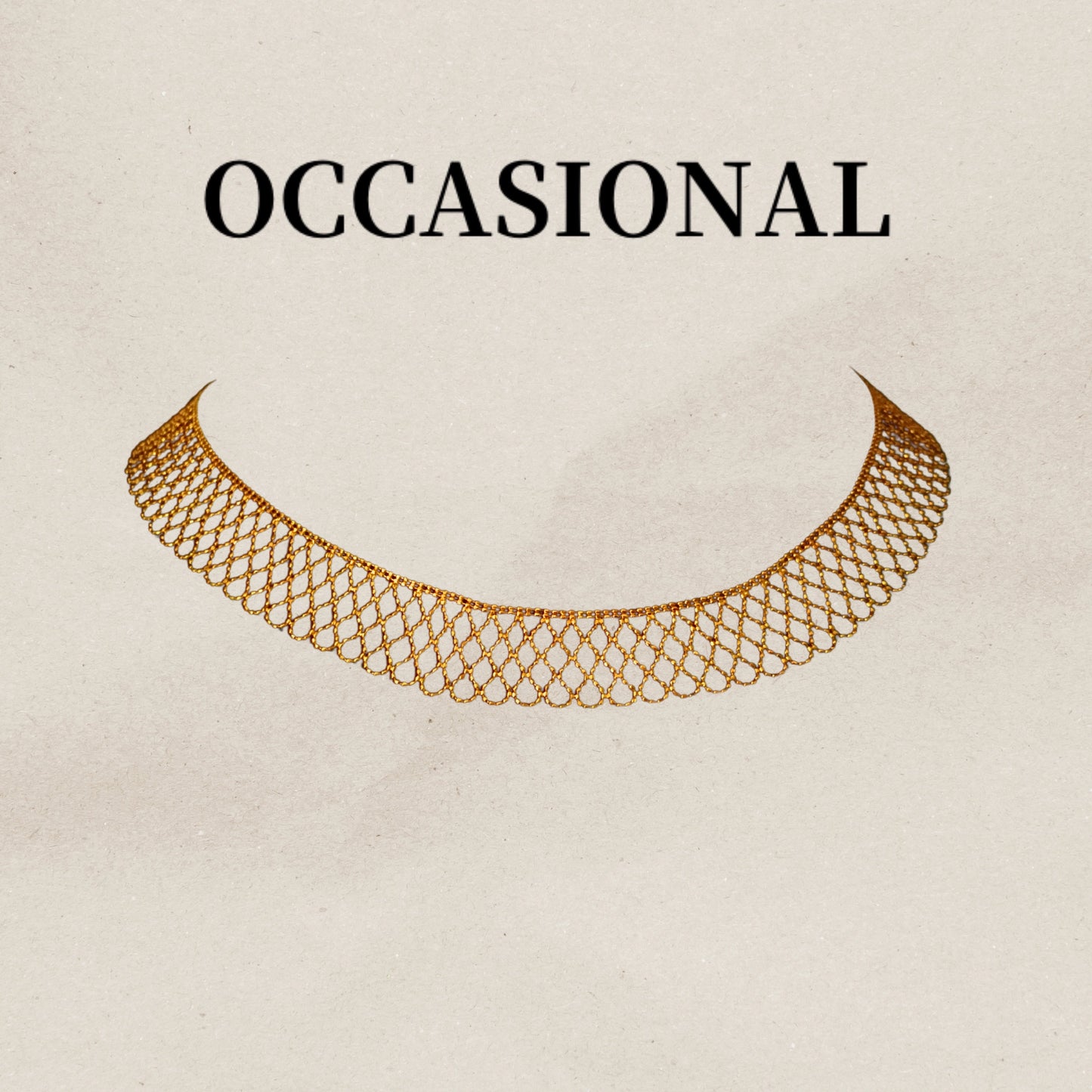 Vintage Mesh Necklace S925 Silver Gold Plated - Silk