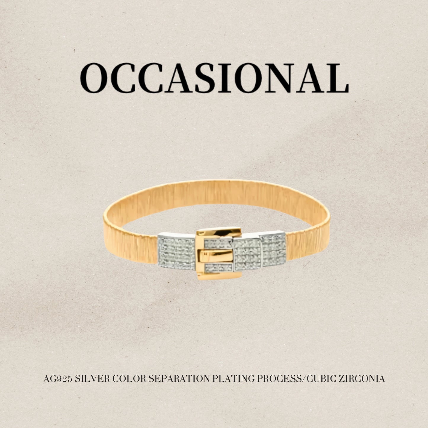 Belt Lock Bracelet S925 Silver