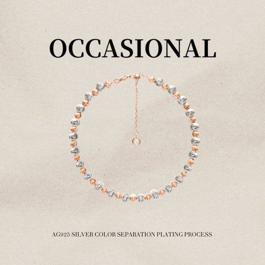 Two-color Ball Bracelet S925 Silver - Light Track