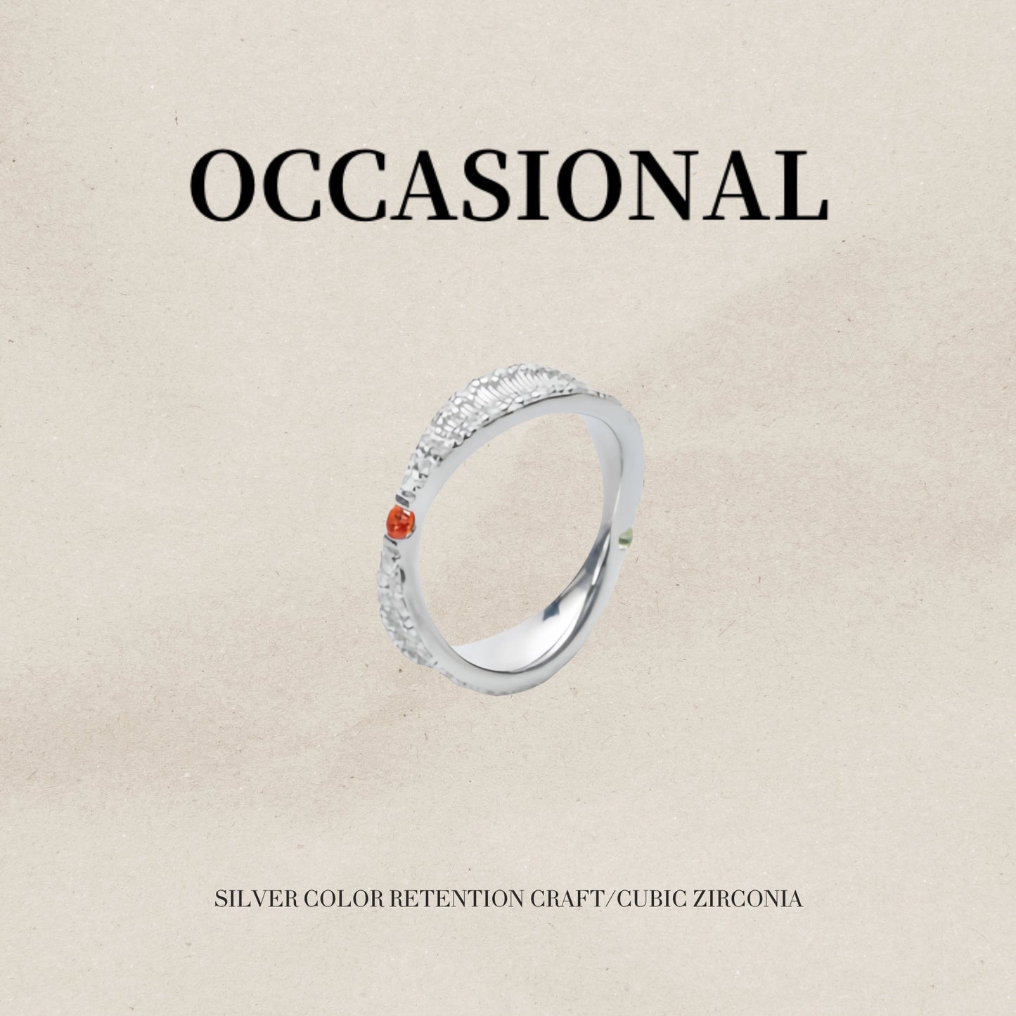 Double-sided curved ring S925 silver – Twins