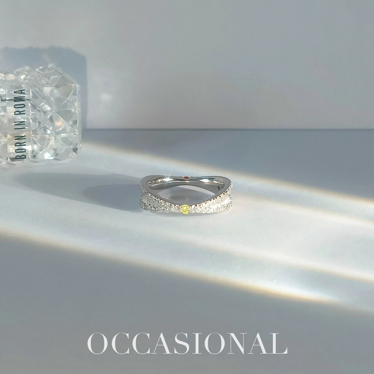 Double-sided curved ring S925 silver – Twins