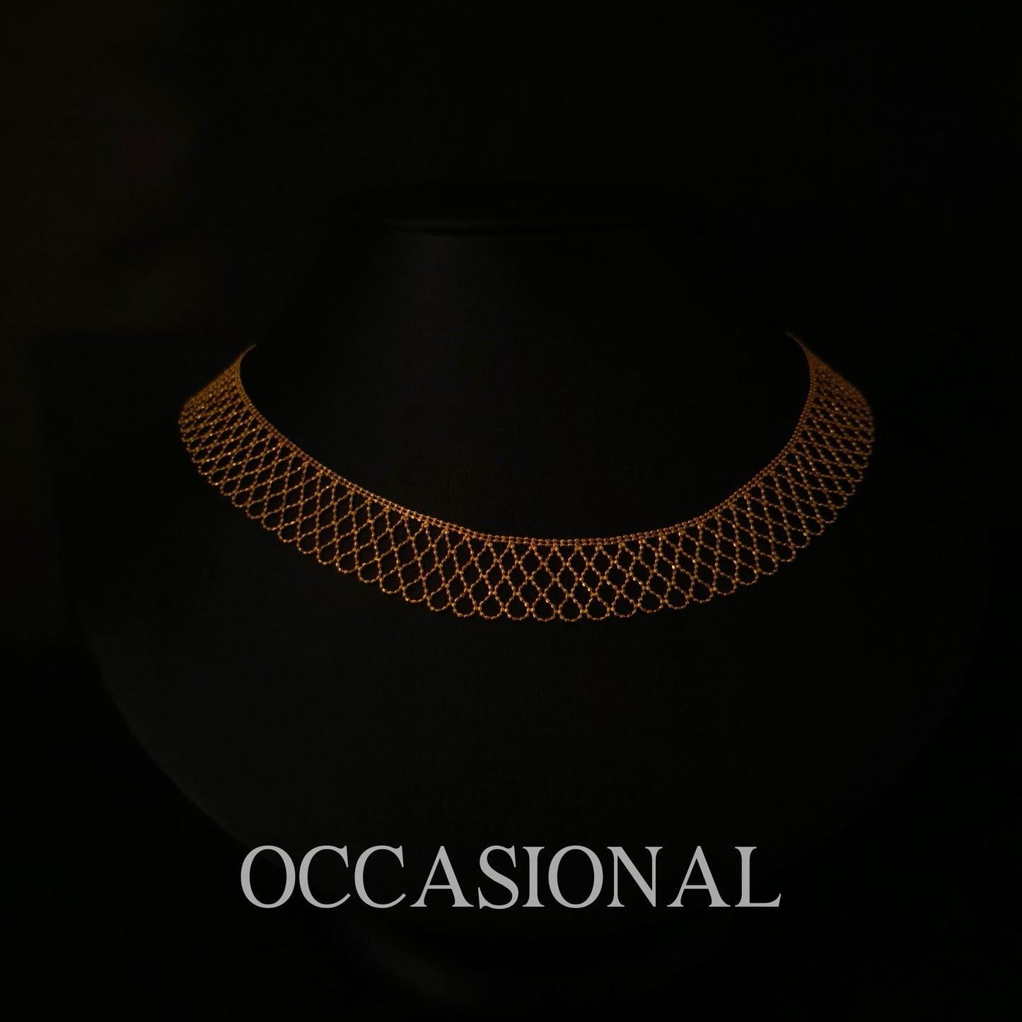 Vintage Mesh Necklace S925 Silver Gold Plated - Silk