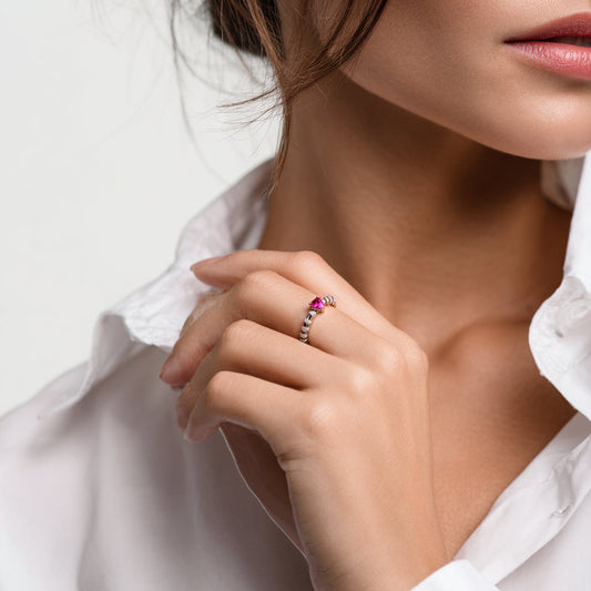 Dancing Love Thin Ring S925 Silver