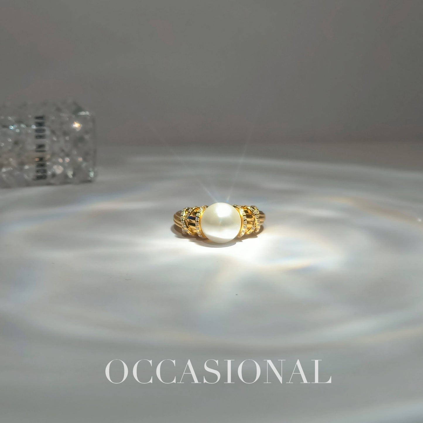 Highlight Bead Ring S925 Silver Gold Plated – Ocean