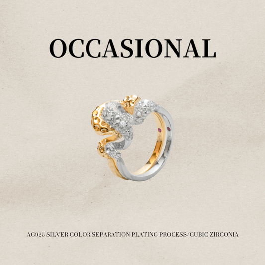 Two-tone Stacking Ring S925 Silver - Resistor