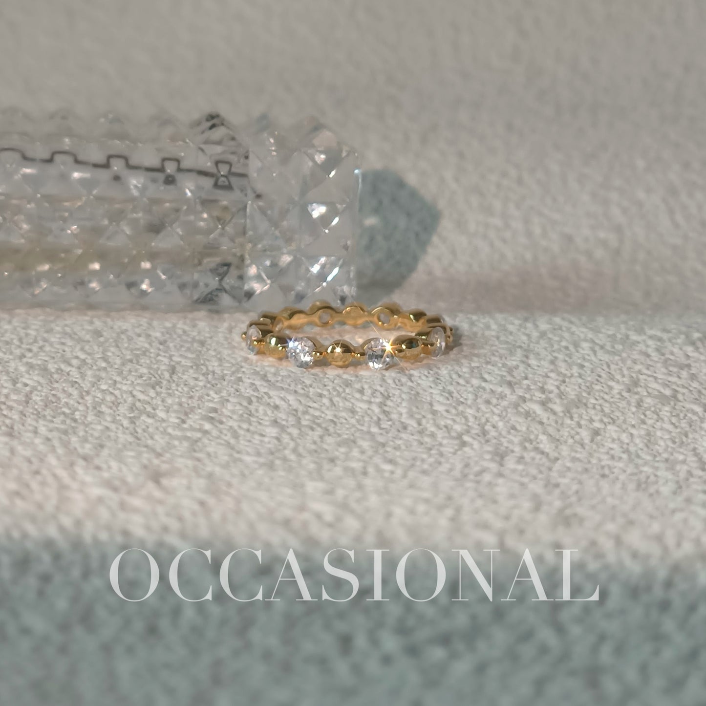 Round Bead Ring S925 Silver Gold Plated - Small Perfection